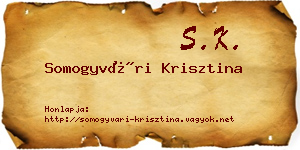 Somogyvári Krisztina névjegykártya